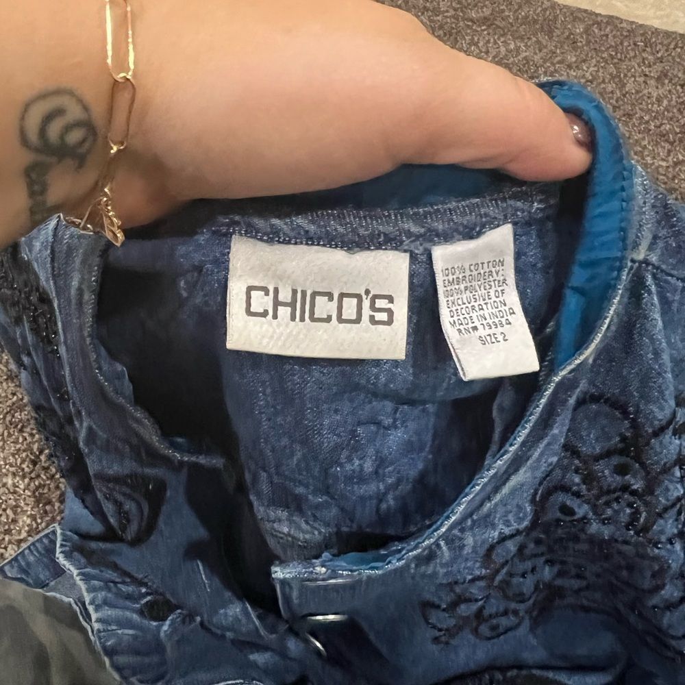 Chicos Button Down Jacket - image 2